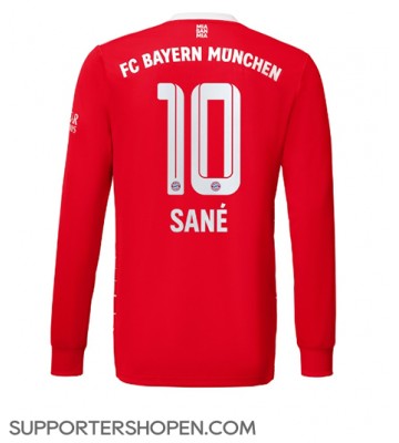 Bayern Munich Leroy Sane #10 Hemma Matchtröja 2022-23 Långärmad